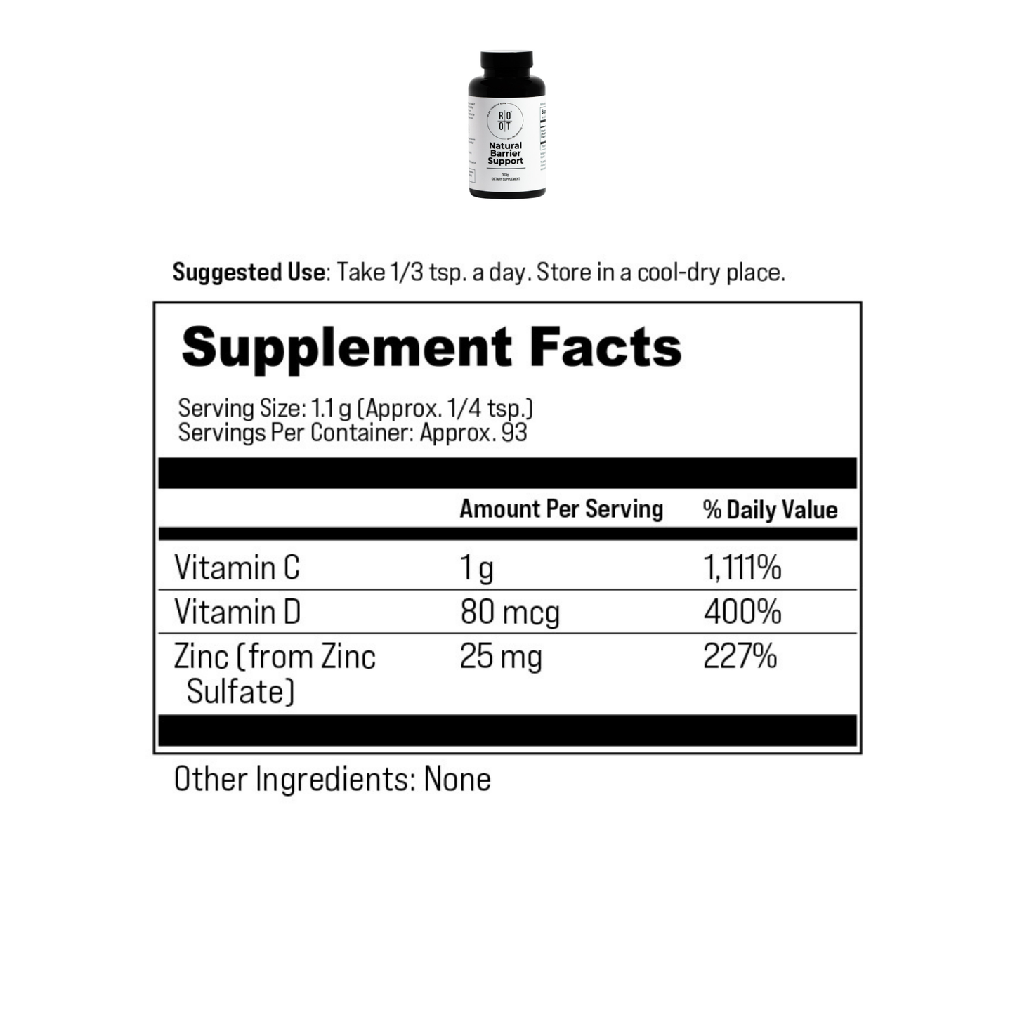 ROOT Natural Barrier Support