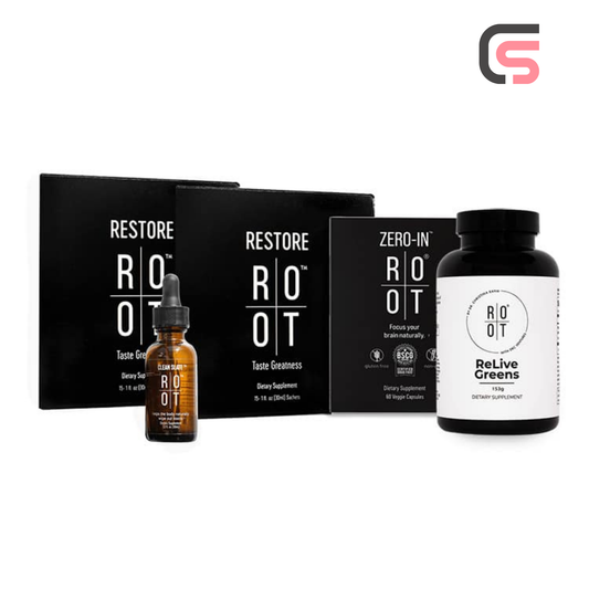 ROOT Dr. Rahm Pack | 1x Clean Slate | 1x Zero-In | 2x Restore | 1x Relive Greens