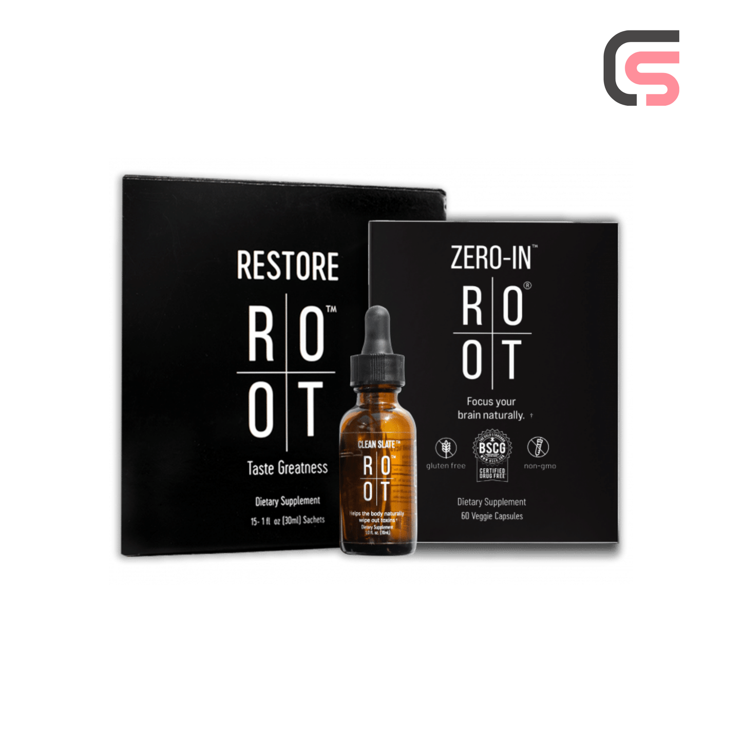 ROOT Trinity Pack | 1x Clean Slate + 1x Zero-In + 1x Restore