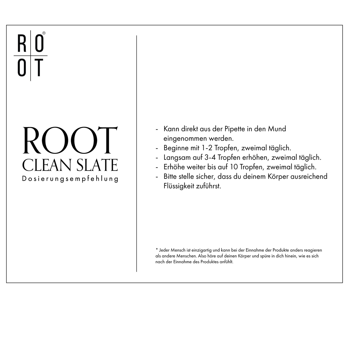 ROOT CLEAN SLATE